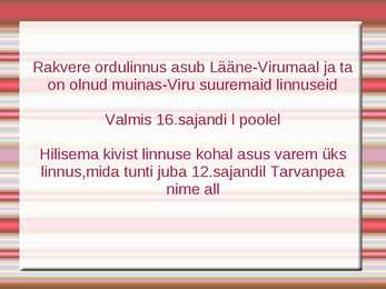 Eesti keskaegsed linnused #16