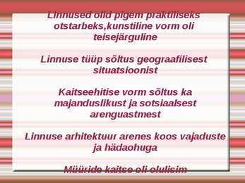 Eesti keskaegsed linnused #4