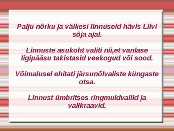 Eesti keskaegsed linnused #7