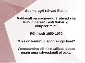 Soome-Ugri keelkond #9