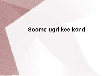 Soome-Ugri keelkond