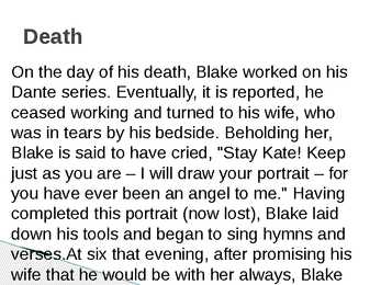 Powerpoint William Blake st-inglise keeles #6