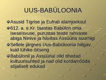 Assüüria ja Uus-Babüloonia kunst #10