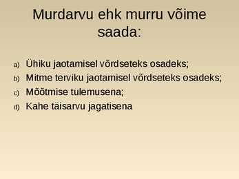 Reaalarvud- slaidid- #15