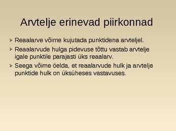 Reaalarvud- slaidid- #37