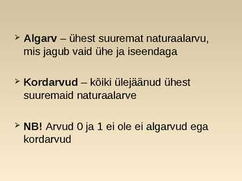 Reaalarvud- slaidid- #6