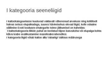 Kaitstavad seeneliigid ja kivistised #3