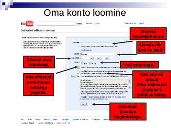 Ettekanne youtube kohta #7