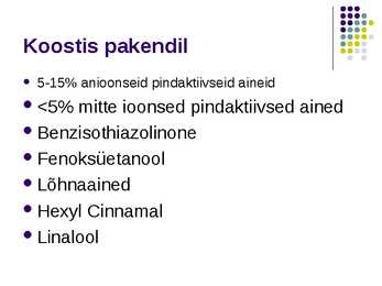 Nõudepesuvahend- Fairy- koostis #3