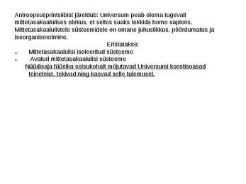 Nüüdisaegne füüsikaline maailmapilt #4