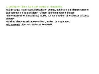 Nüüdisaegne füüsikaline maailmapilt #5