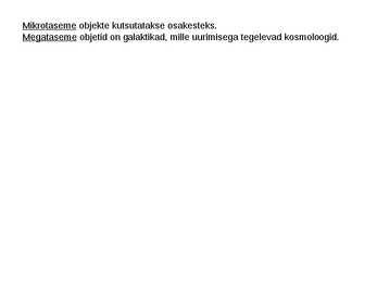 Nüüdisaegne füüsikaline maailmapilt #6