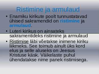 Sakramendid #4