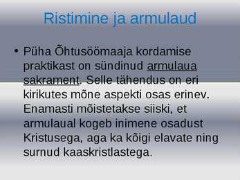 Sakramendid #6