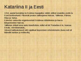 Katariina II- slaidid- #5