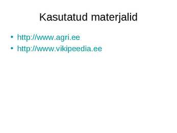 Põllumajandusministeeriumi slide töö #8