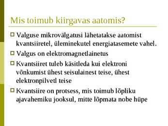 Valguse Teke-Luminestsents #3