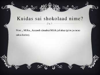 Müügitöö esitlus Milka kohta #3