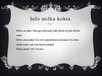 Müügitöö esitlus Milka kohta #4