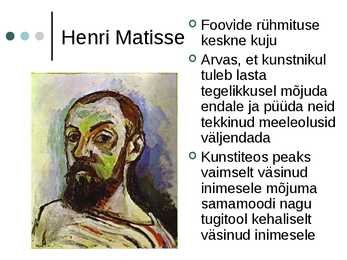 Fovismi kokkuvõte #4