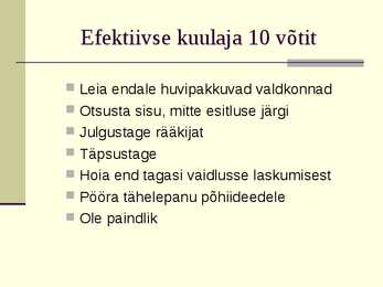 Kuulamisoskus #14
