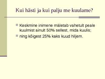 Kuulamisoskus #10