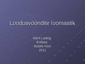 Loodusvööndite loomastik