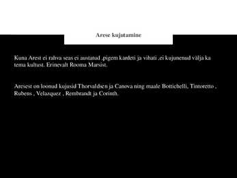 Antiikjumalad ja nende kujutamine kunstis - Ares #4