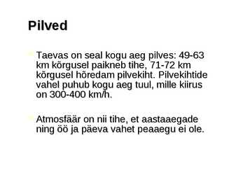 Planeet Veenus- slaidid- #7