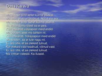 Luulereferaat - Doris Kareva #6