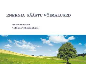 Energia säästu võimalused