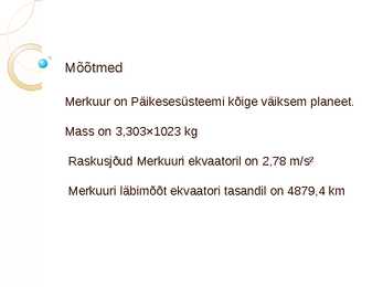 MERKUUR slaidiesitlus #5