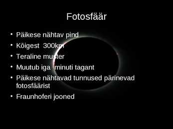 Esitlus päikesest #13