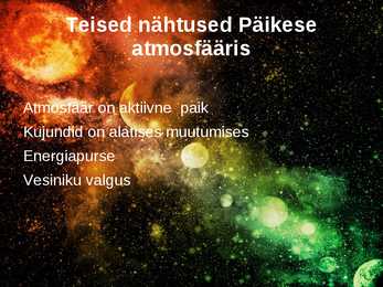 Esitlus päikesest #14
