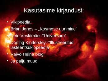Esitlus päikesest #16