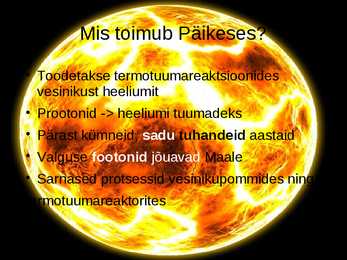 Esitlus päikesest #7