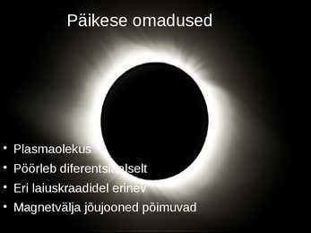 Esitlus päikesest #8