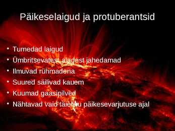 Esitlus päikesest #9