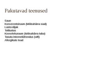 Kolmetärnihotellide tutvustus ja näited #15