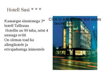 Kolmetärnihotellide tutvustus ja näited #3
