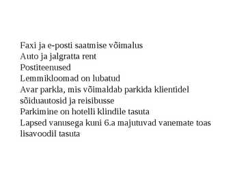 Kolmetärnihotellide tutvustus ja näited #5