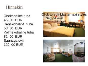 Kolmetärnihotellide tutvustus ja näited #7