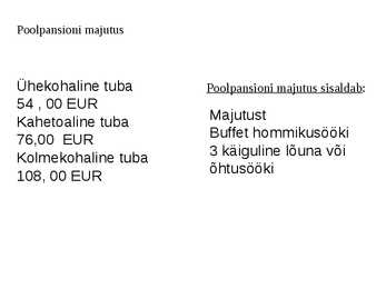 Kolmetärnihotellide tutvustus ja näited #8