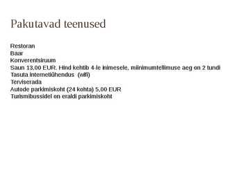 Kolmetärnihotellide tutvustus ja näited #10