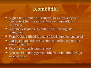 Rooma kirjanduse põhiperioodid #3