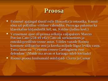 Rooma kirjanduse põhiperioodid #4