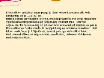 Teise kaitsekategooria looma ja taimeliigid-powepoint #9
