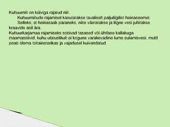 KULTUURROHUMAAD-Powerpoint #6