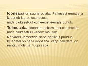 Oluline teave komeedist #5