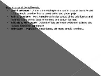 Different types of forests and their forms of usage #9